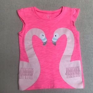 Flamingo Flutter Sleeve Shirt